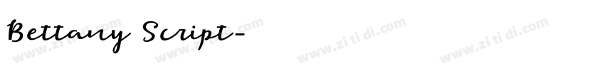 Bettany Script字体转换